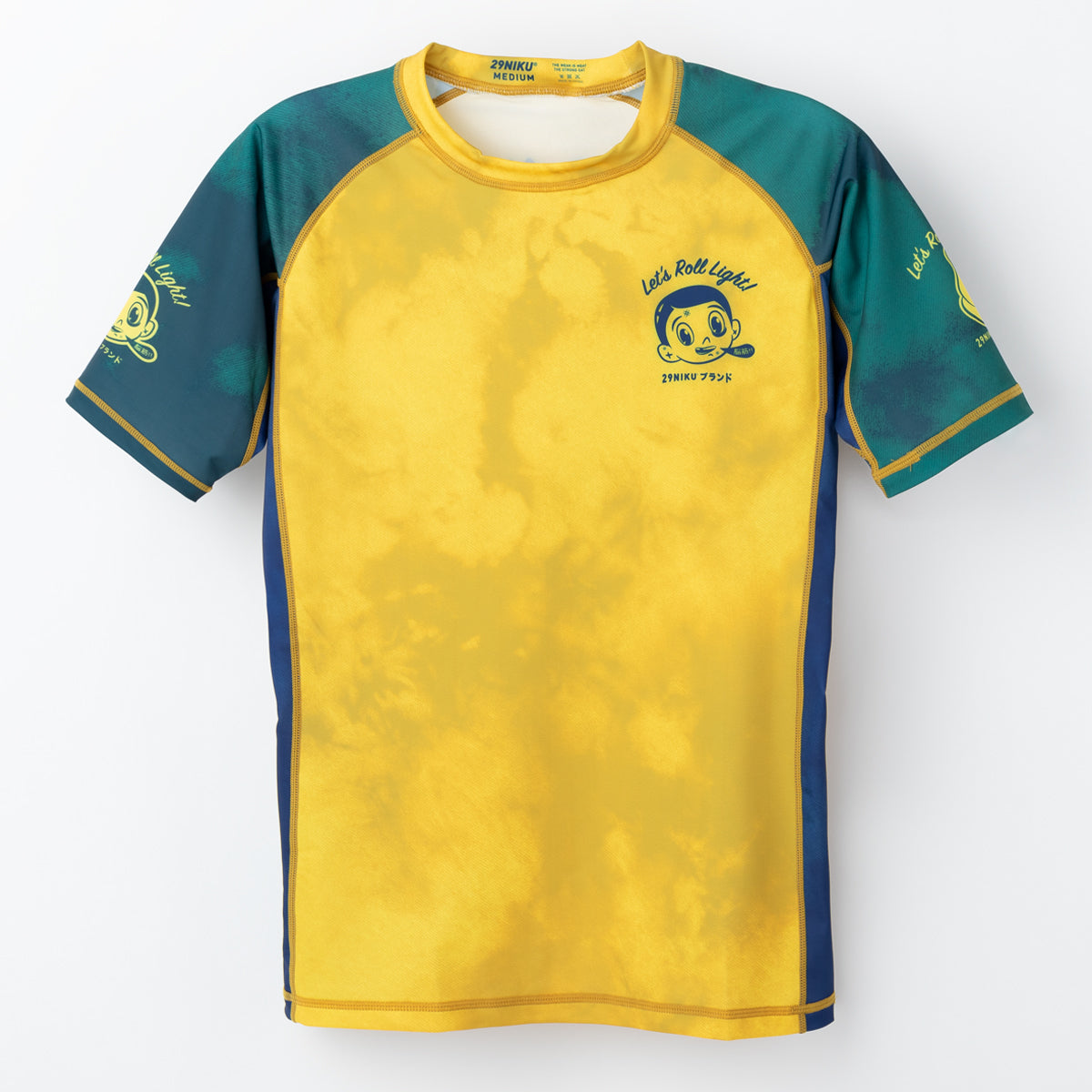 29Niku "Let's Roll Light" Rash Guard Vintage Yellow