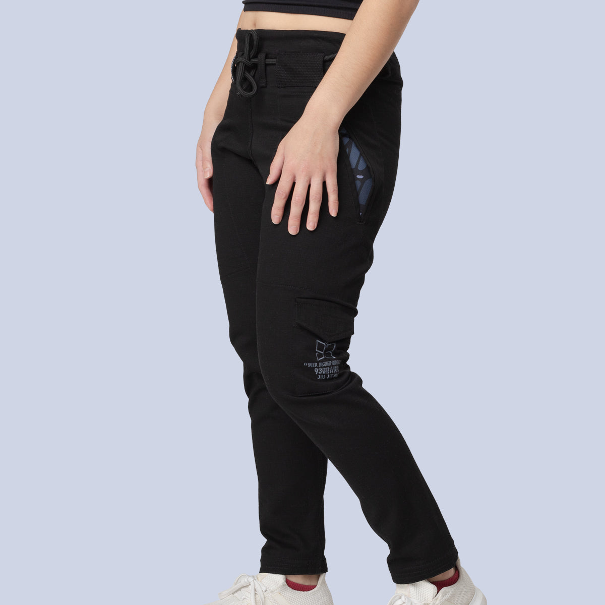 93brand Butterfly Originals Women's Casual Gi Pants - Black