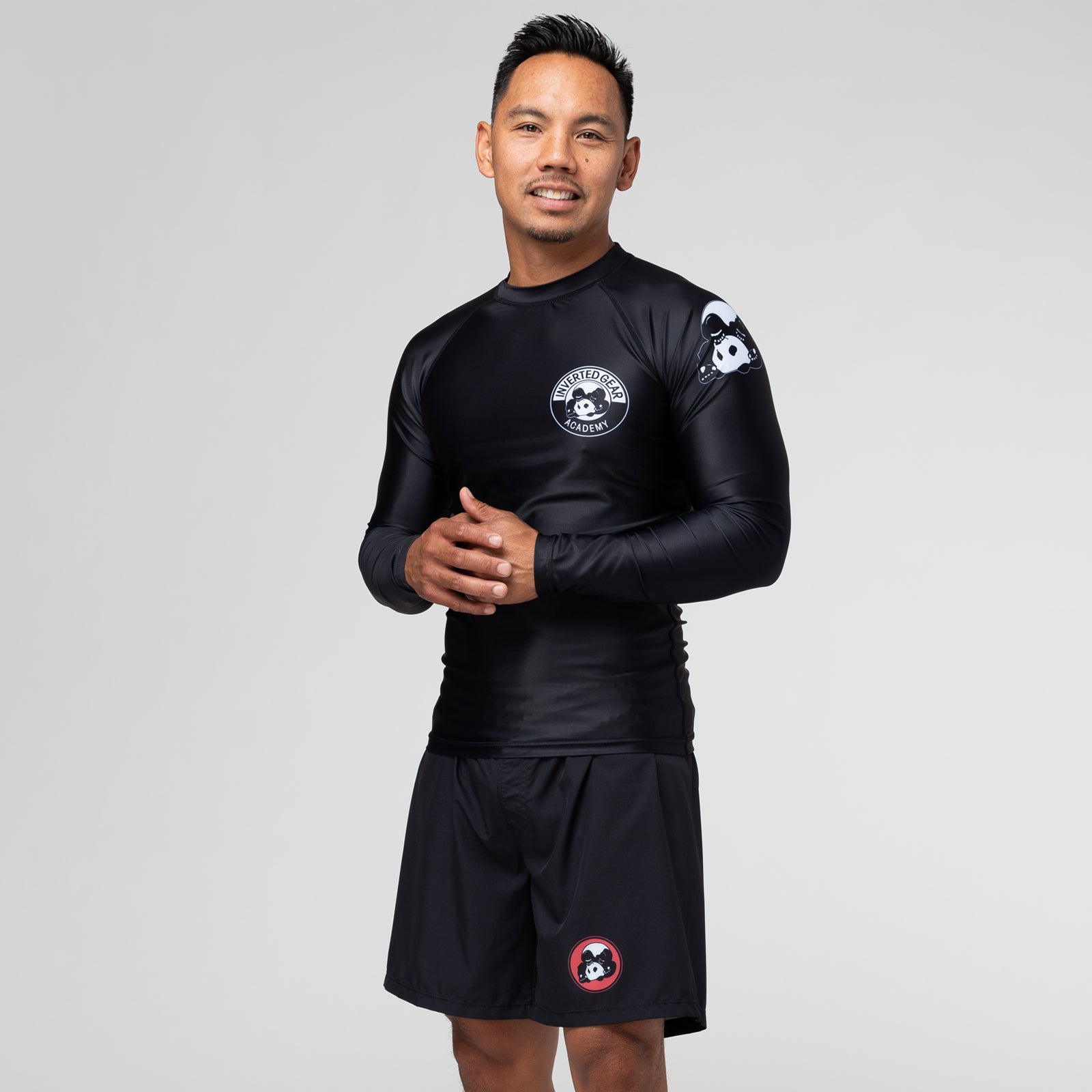 inverted gear rash guard Inverted Gear Academy Long Sleeve Rash Guard - Black