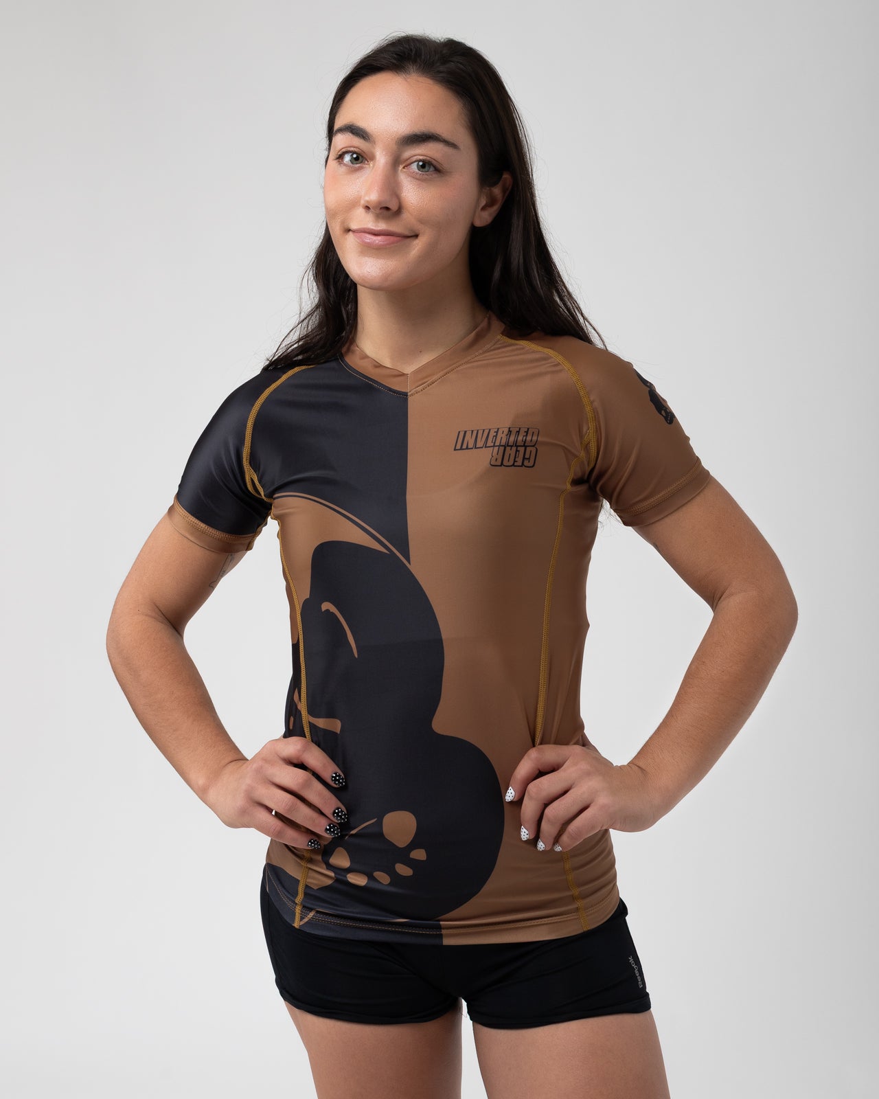 inverted gear rashguard 2025 Inverted Gear Version 6 Ranked Short Sleeve Women's Rash Guard