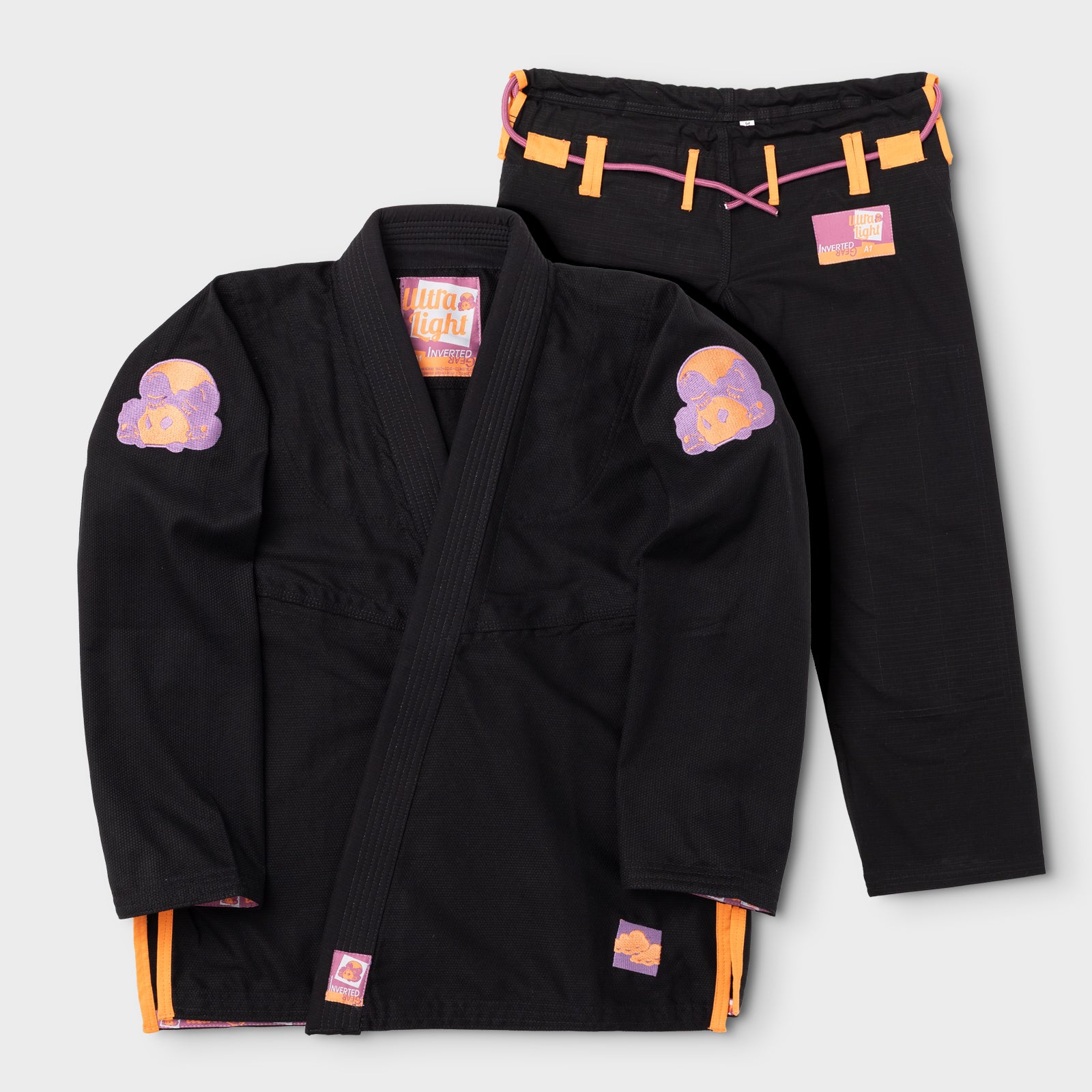 inverted gear gi Inverted Gear Ultra Light BJJ Gi Panda - Black
