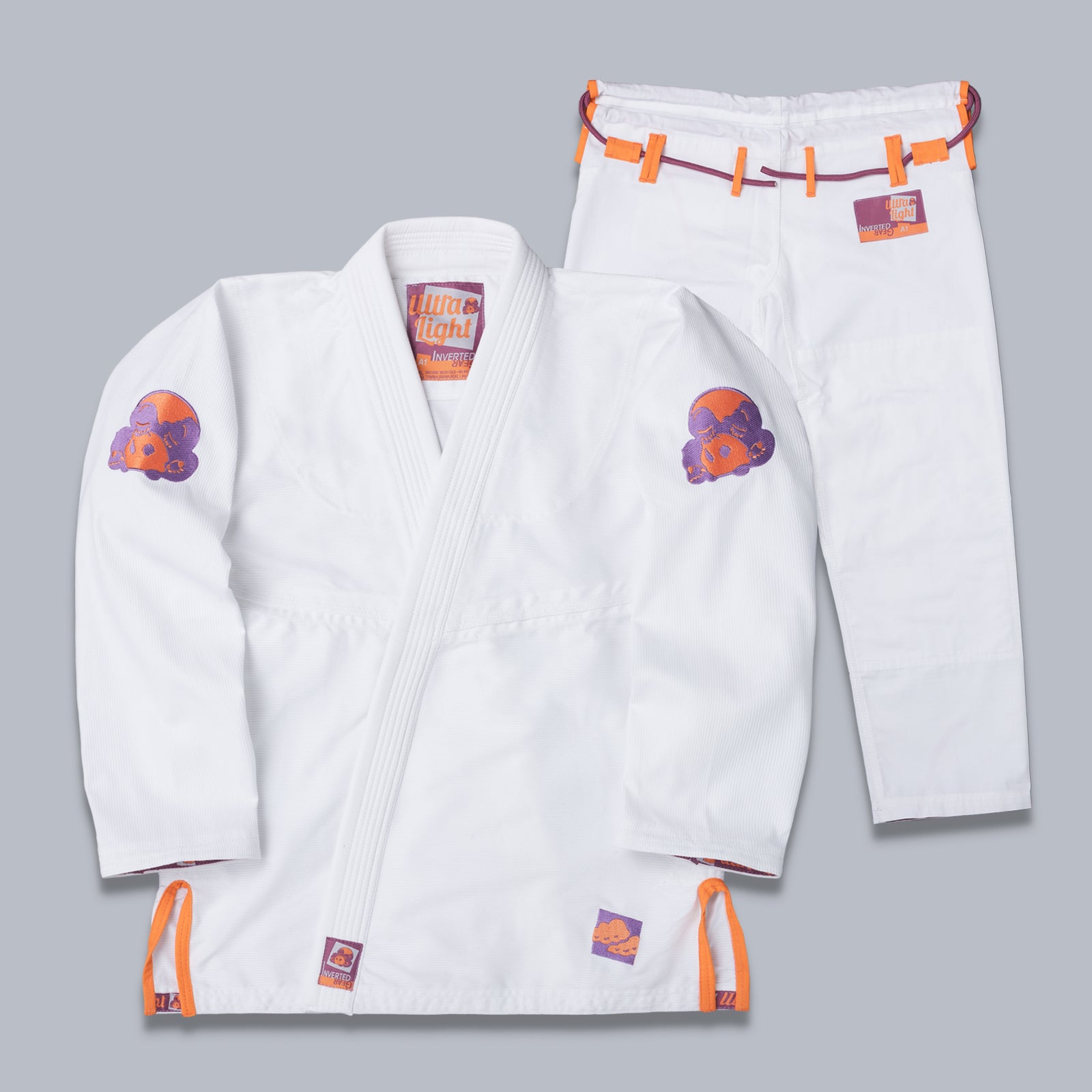 inverted gear bjj gi Inverted Gear Ultra Light BJJ Gi - White