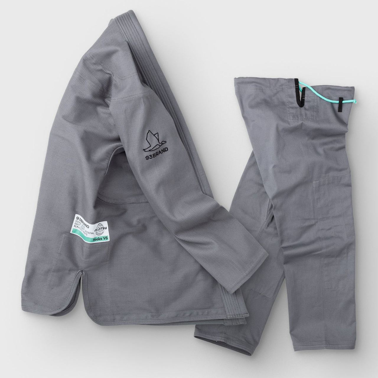 93brand Hooks V6 BJJ Gi Grey