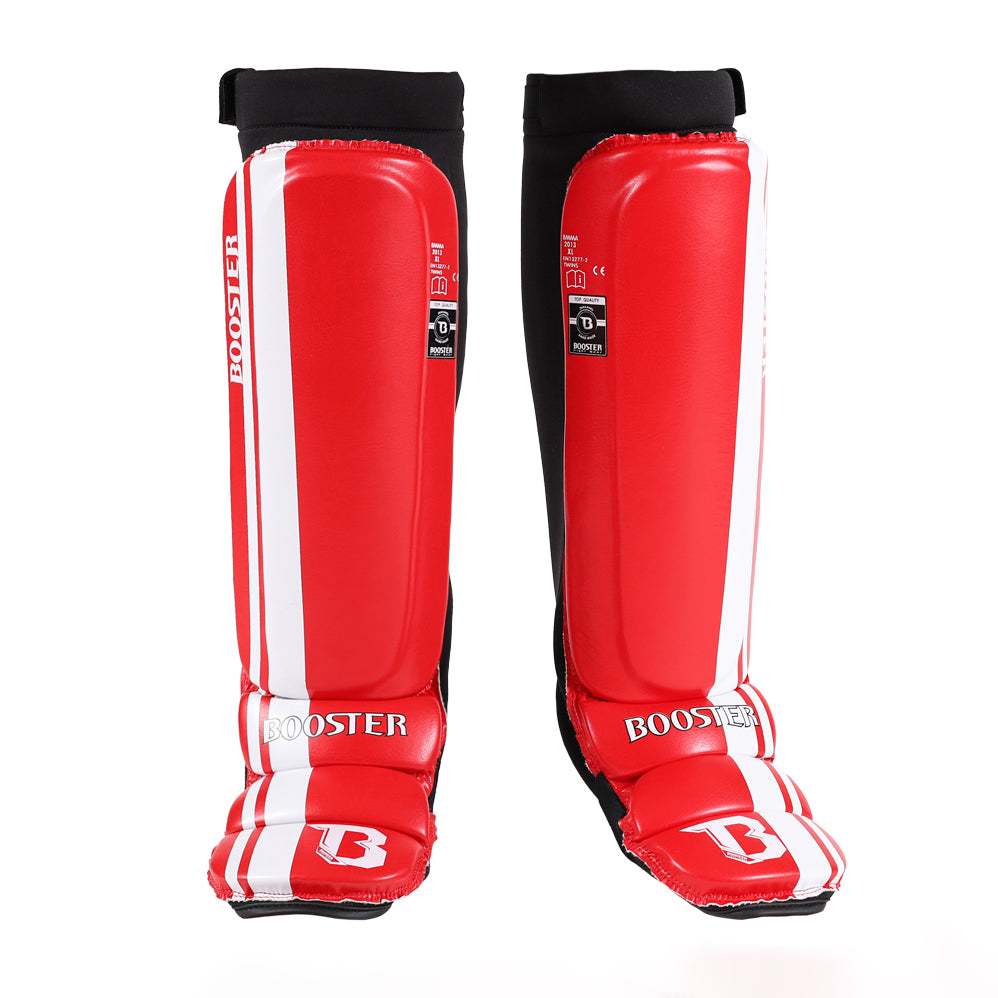 Booster MMA Shinguards Red/White