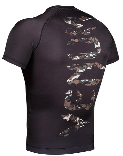 Venum "Original Giant" Rash Guard - Black/Forest Camo