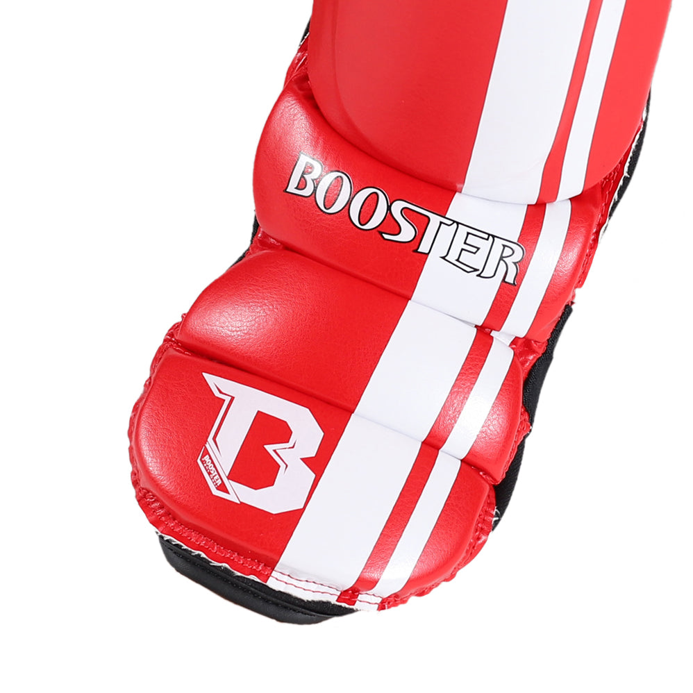 Booster MMA Shinguards Red/White