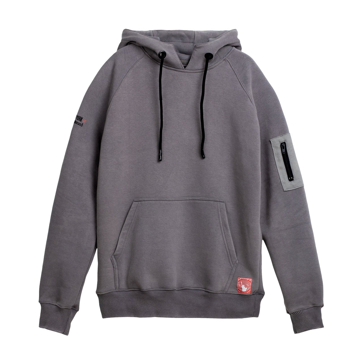 93brand "Hybrid" Hoodie (Pearl Weave Integrated) - Grey