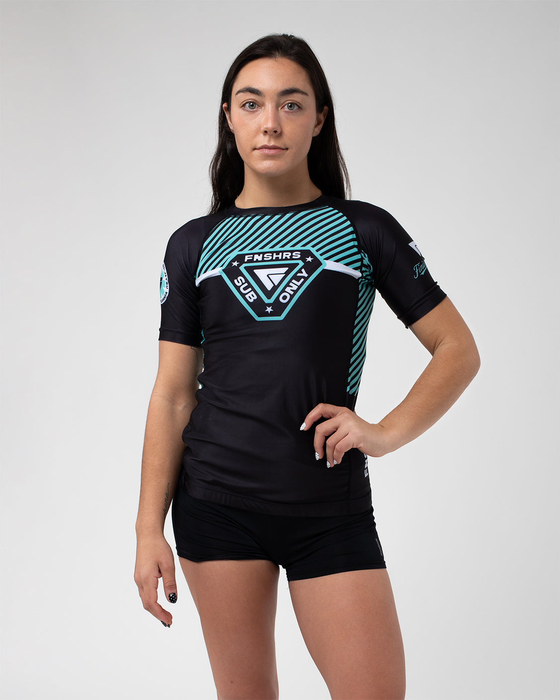 Finishers "Win or Learn How" Women's Short Sleeve Rash Guard