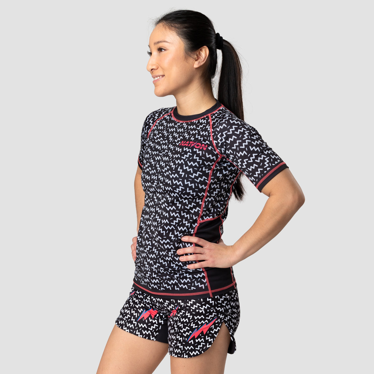 Nation Athletic "90s Babies V2" Women's Rash Guard