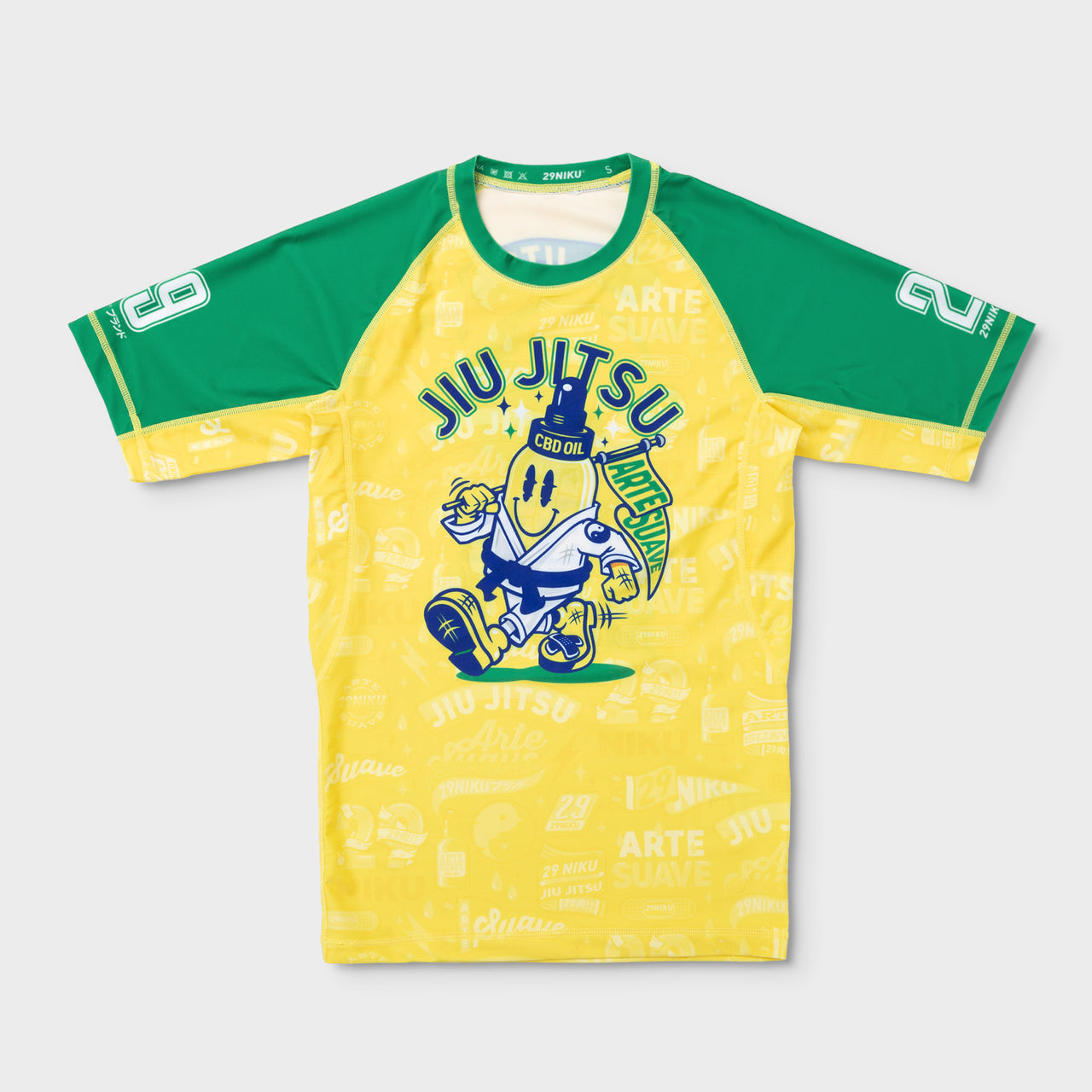 29Niku "CBD Oil" Short Sleeve Rash Guard