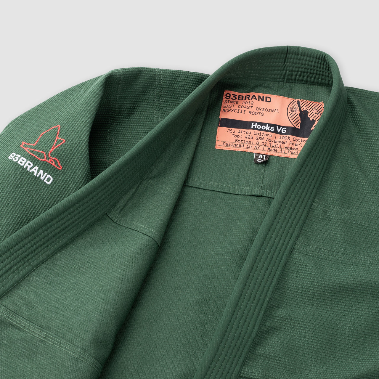93brand Hooks V6 Women's BJJ Gi - Olive