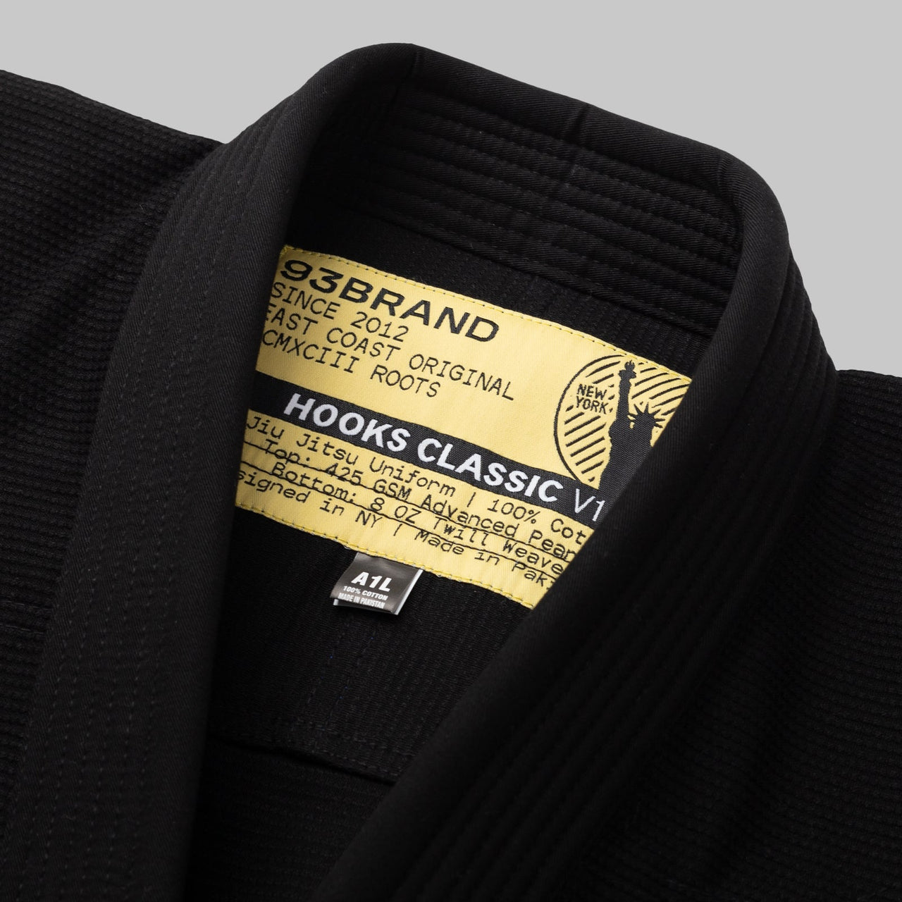 93brand Hooks Classic Women's BJJ GI - Black