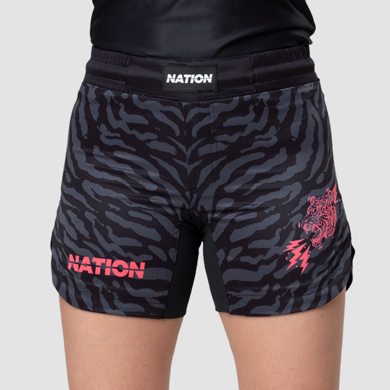 Nation Athletic "Tiger Roar" Women's Shorts - Pink