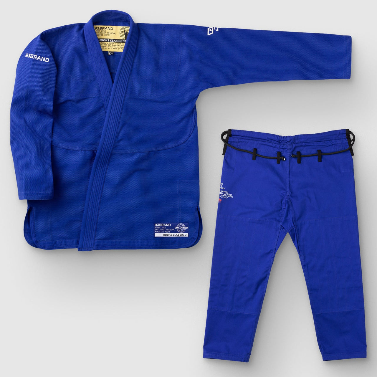 93brand Hooks Classic BJJ GI - Blue