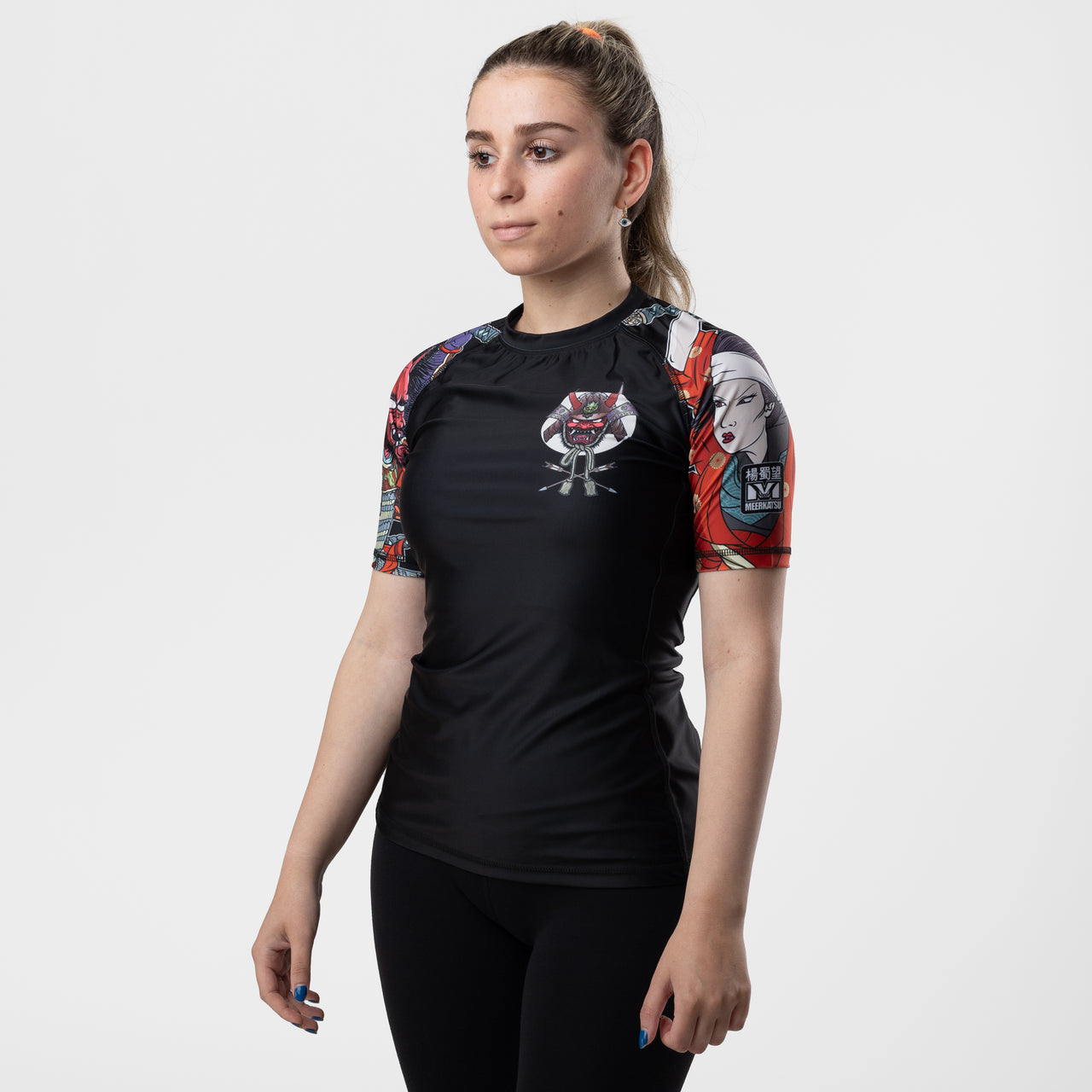 Meerkatsu "Demon Hunter" Short Sleeve Women's Rash Guard