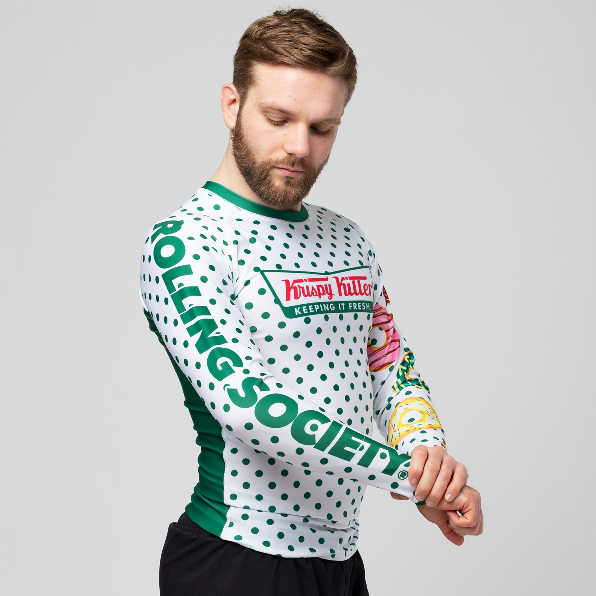 Rolling Society "Krispy Killer" Rash Guard LS Mens