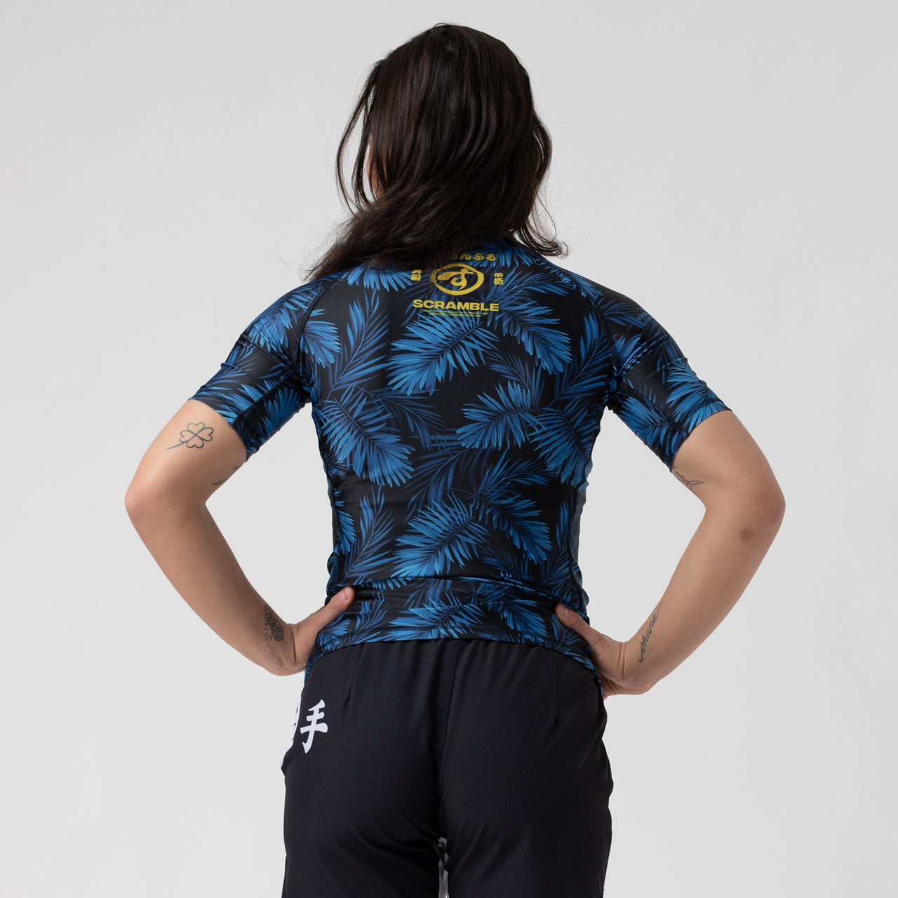 Scramble Indigo Camo Women's Rash Guard