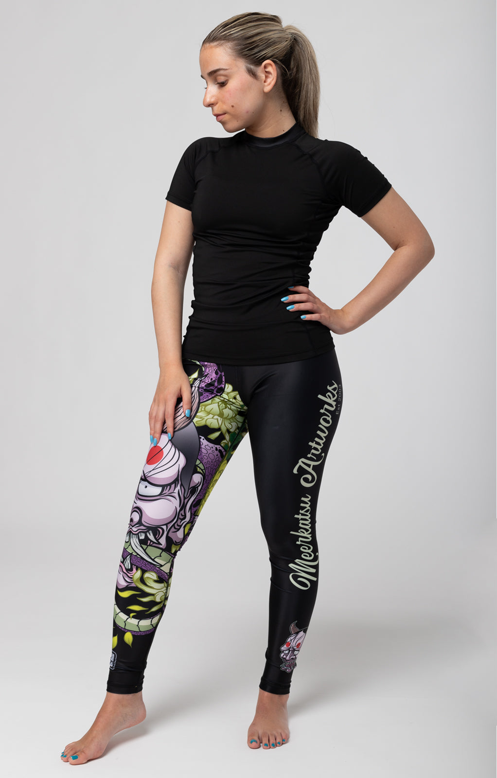 Meerkatsu "Laughing Hannya" Women's Spats