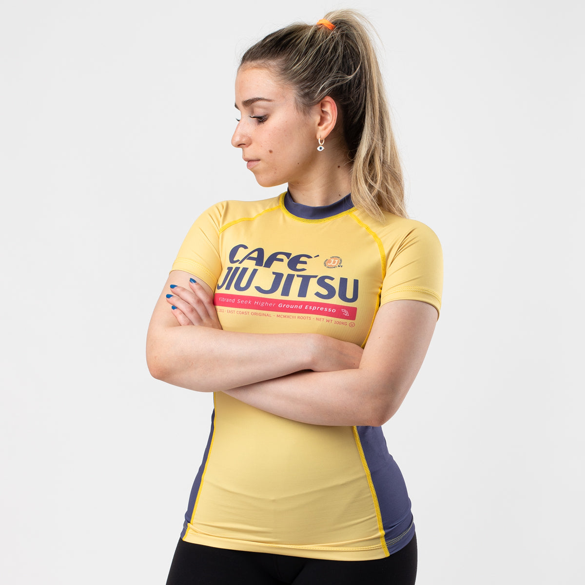 93brand "Cafe Jiu Jitsu" 2.0 Women's Rash Guard