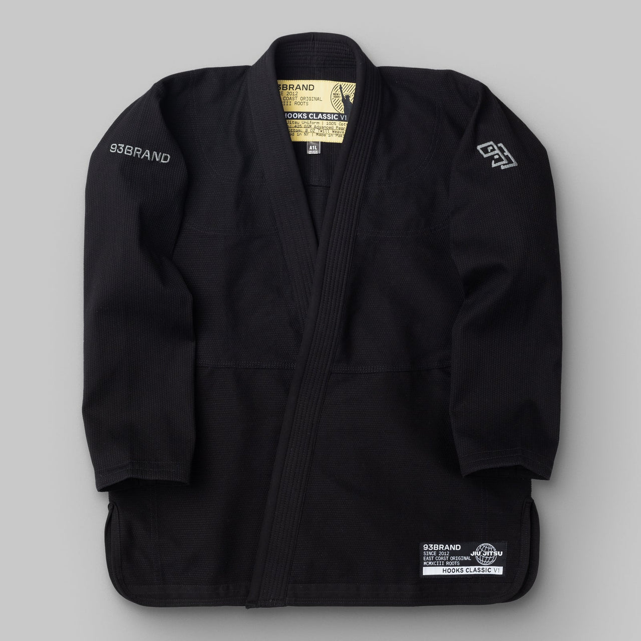 93brand Hooks Classic Women's BJJ GI - Black