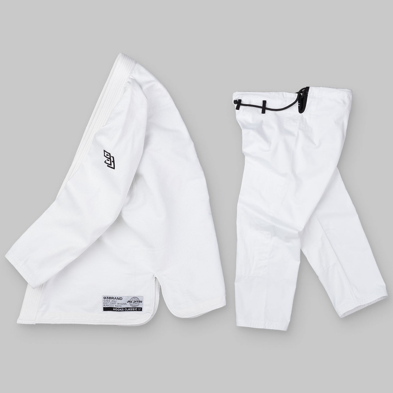 93brand Hooks Classic BJJ GI - White