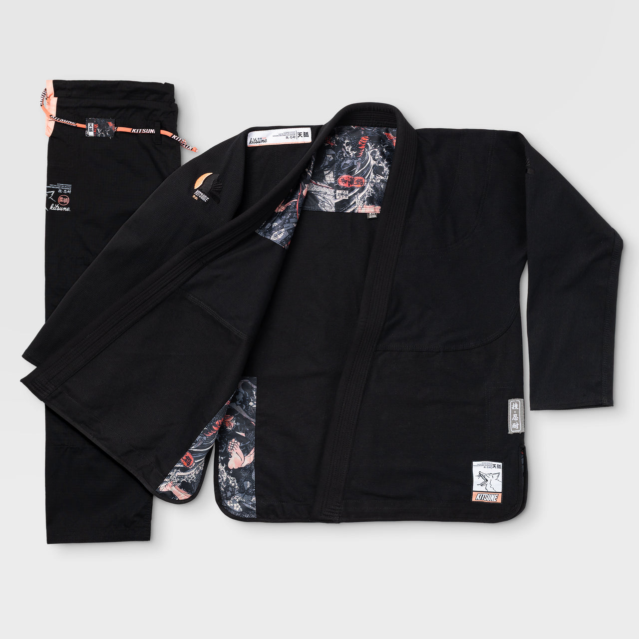 Kitsune "Dragon" BJJ Gi - Black