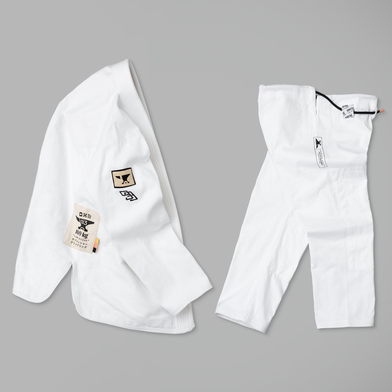 93brand “100 KILO V4” BJJ Gi - White