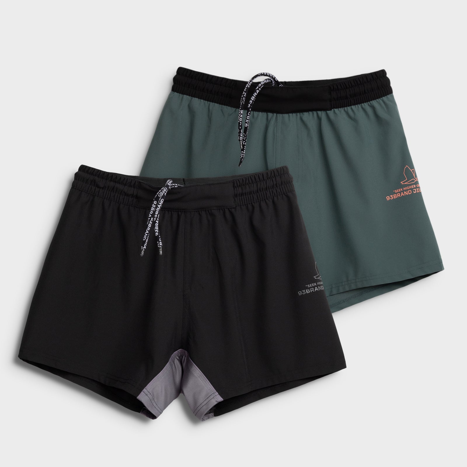 93brand Standard Issue 2-Pack Shorts - Black/Kombu (5