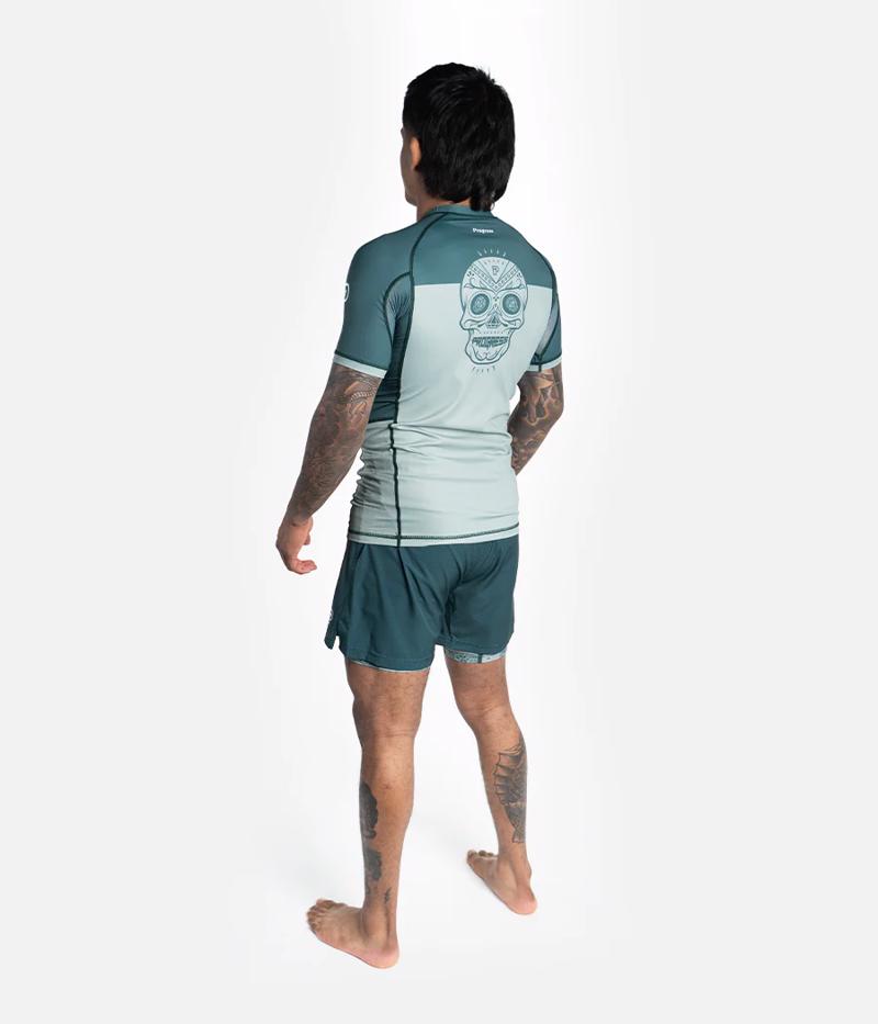 Progress Calavera Rash Guard - Green