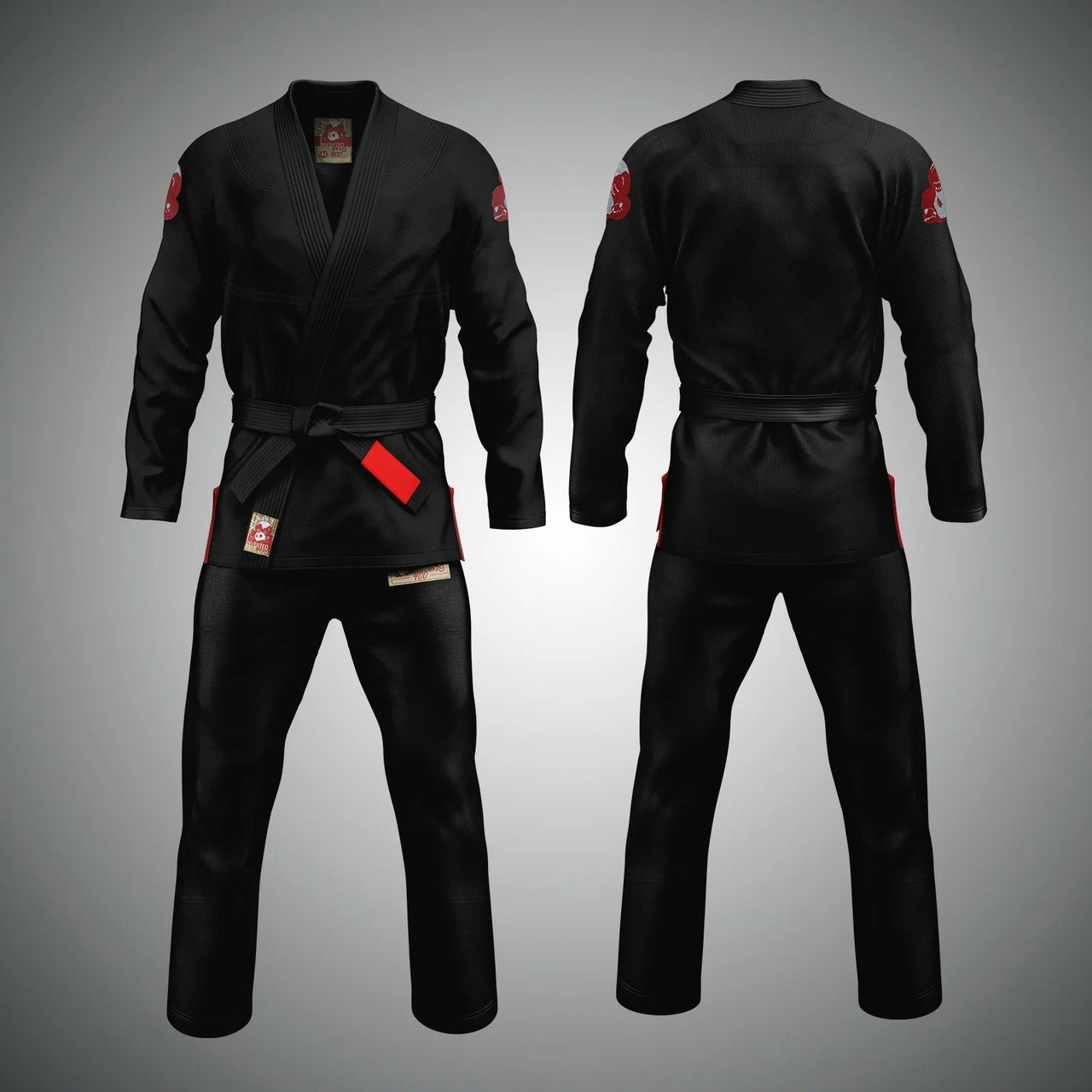 Inverted Gear "Panda 400" BJJ Gi - Black