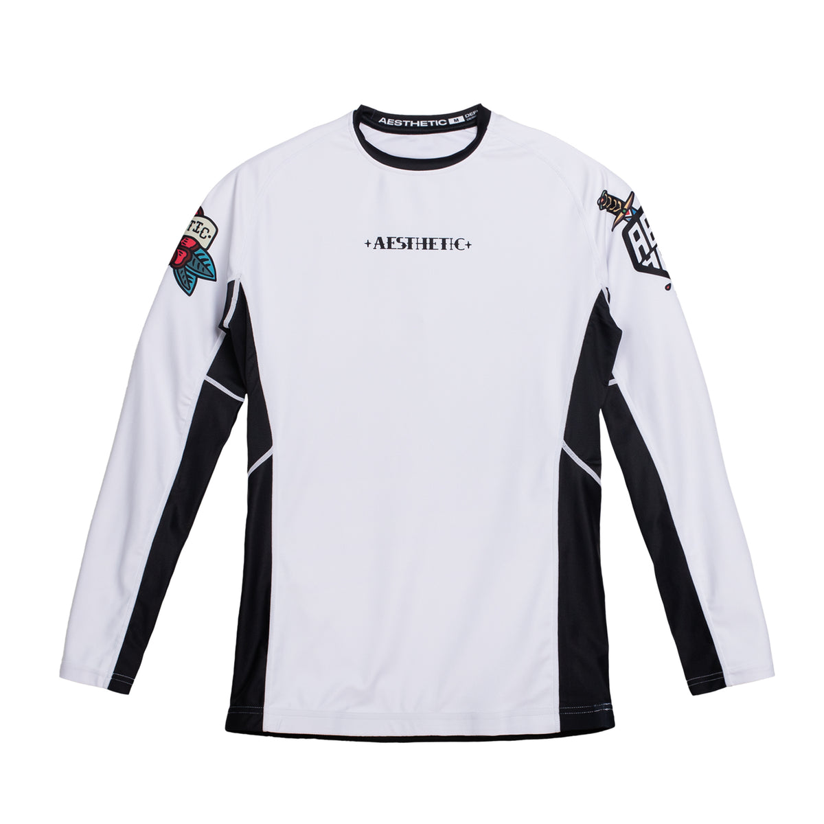 Aesthetic 'Old School' Long Sleeve Rash Guard