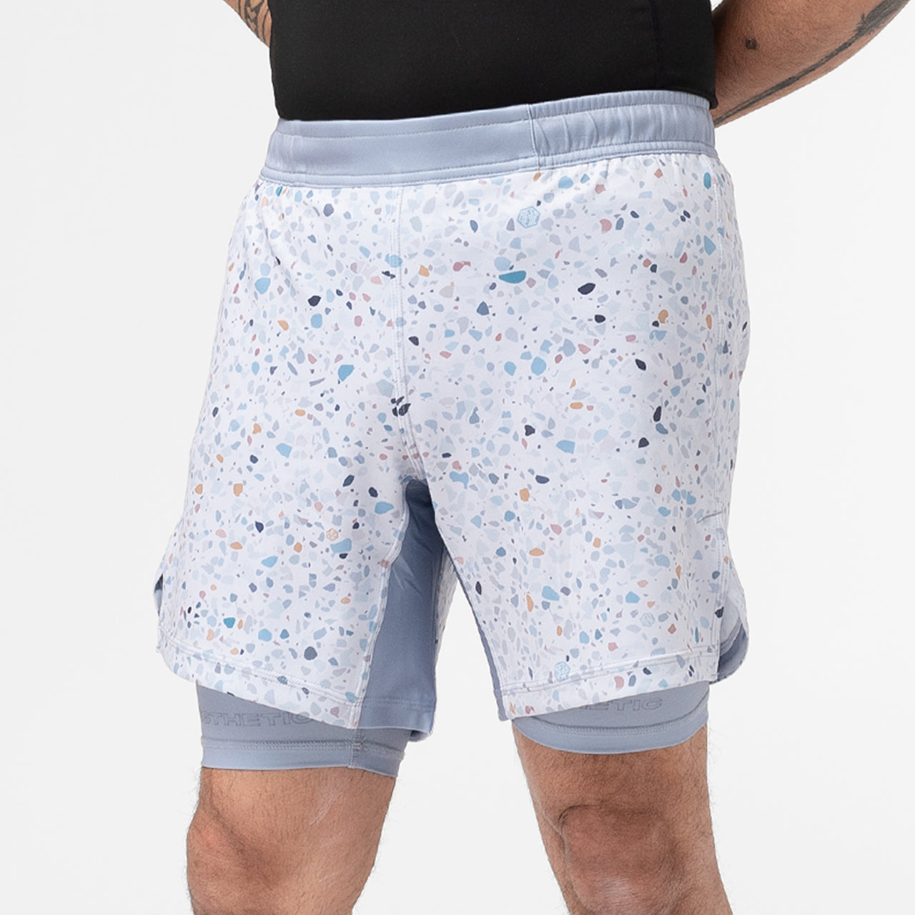 Aesthetic "Terrazzo" 2-Layer Shorts