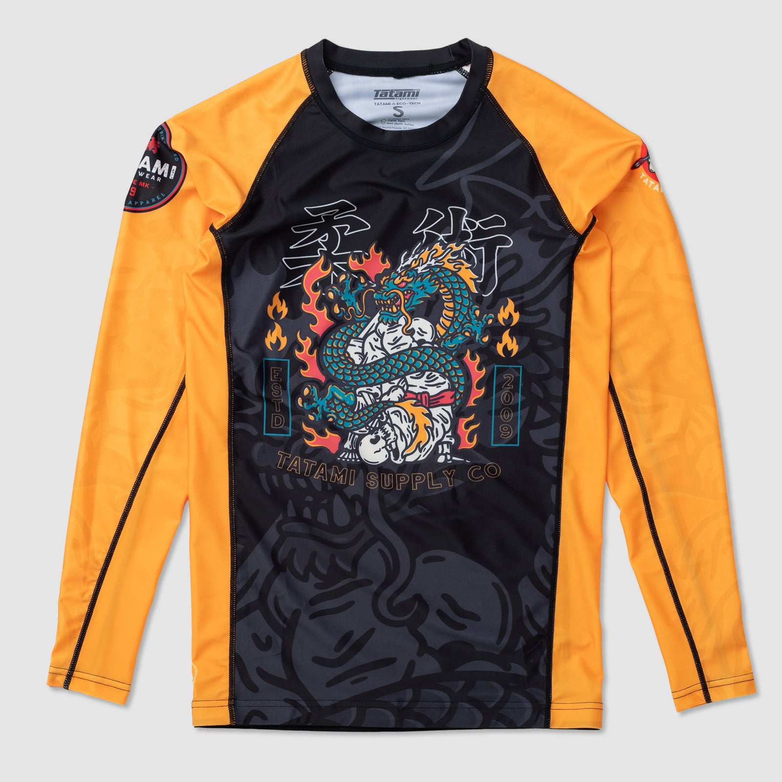 Tatami Azure Dragon Long Sleeve Rash Guard