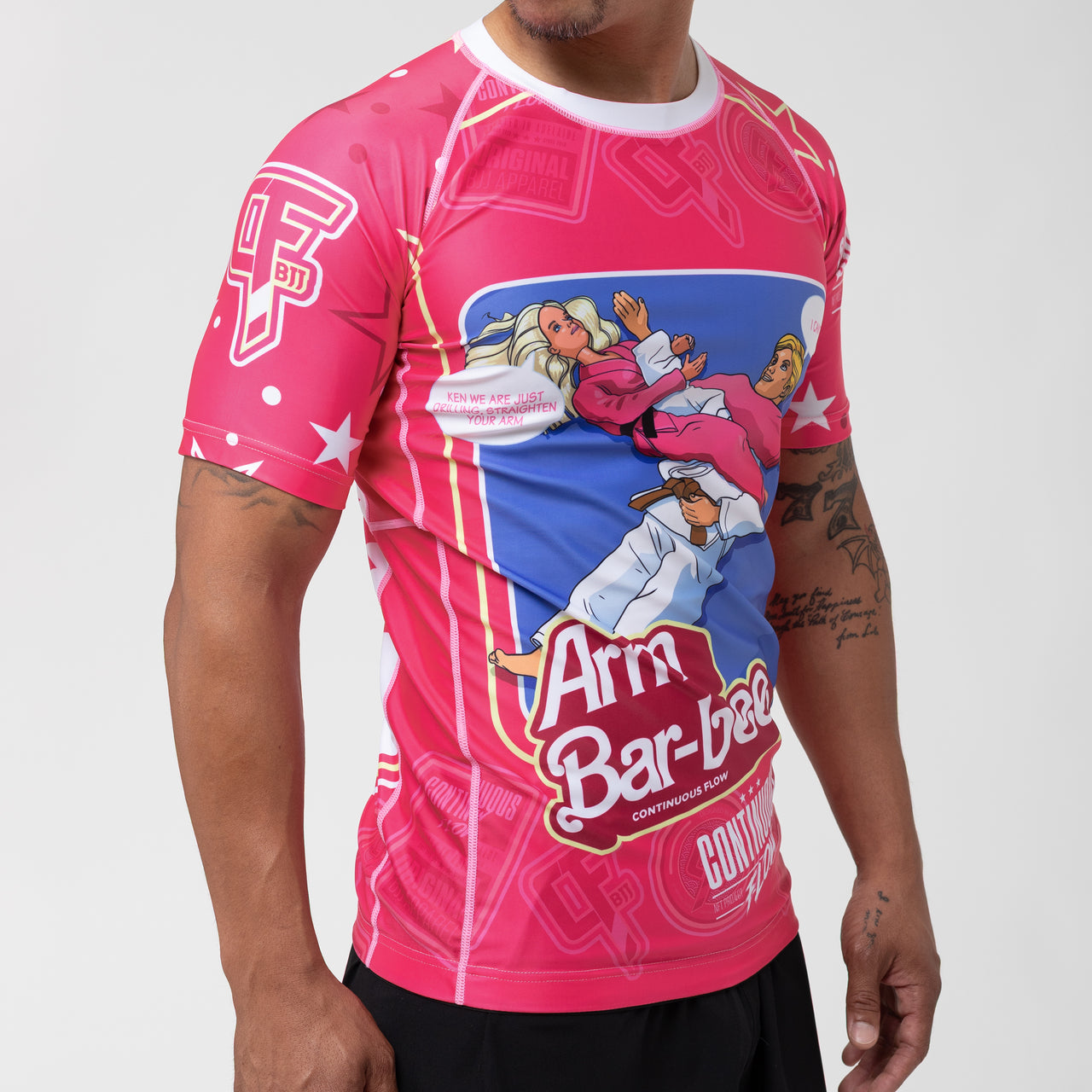 Continuous Flow Arm Bar-bee Short Sleeve Rash Guard
