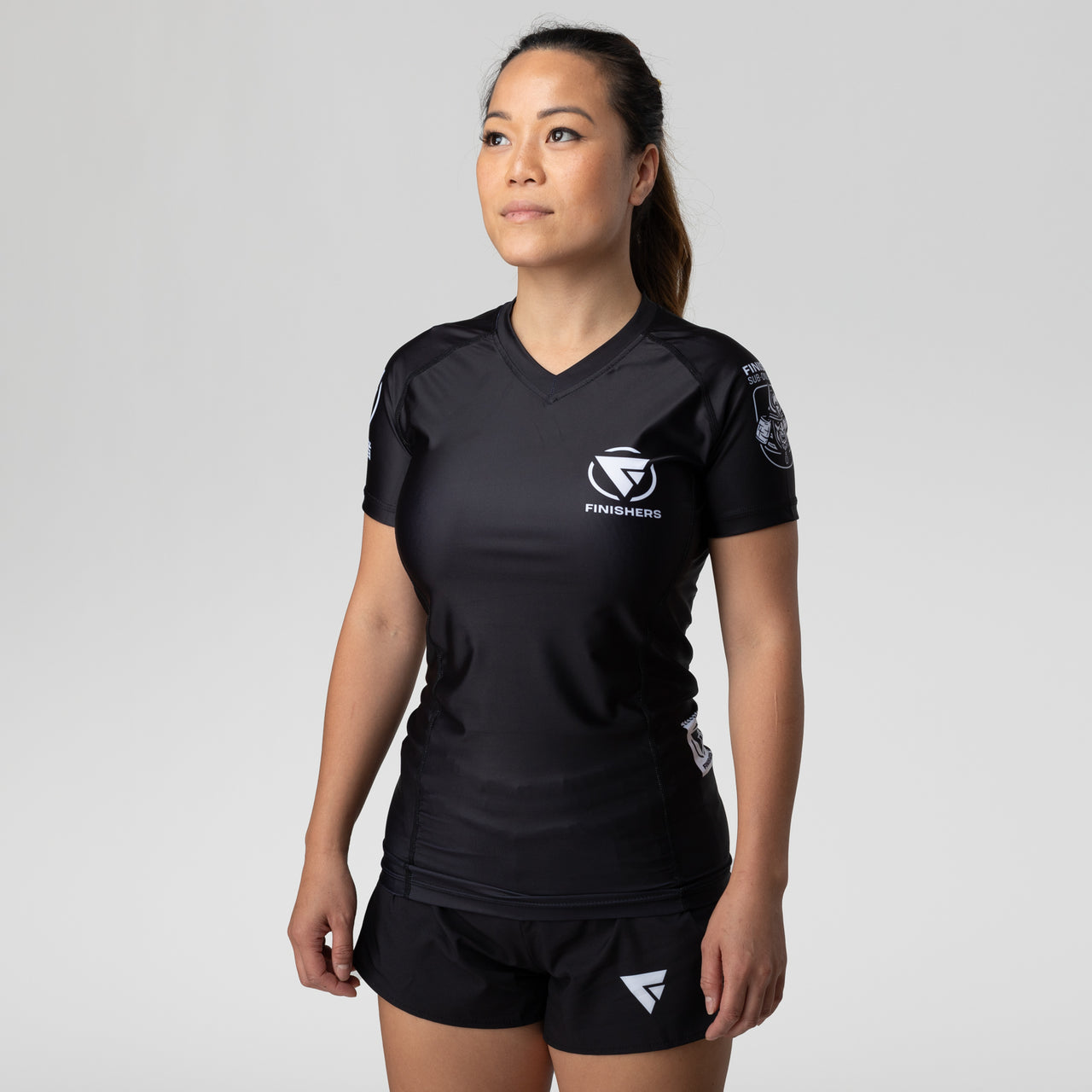 Finishers "Demon Samurai" Short Sleeve Women's Rash Guard