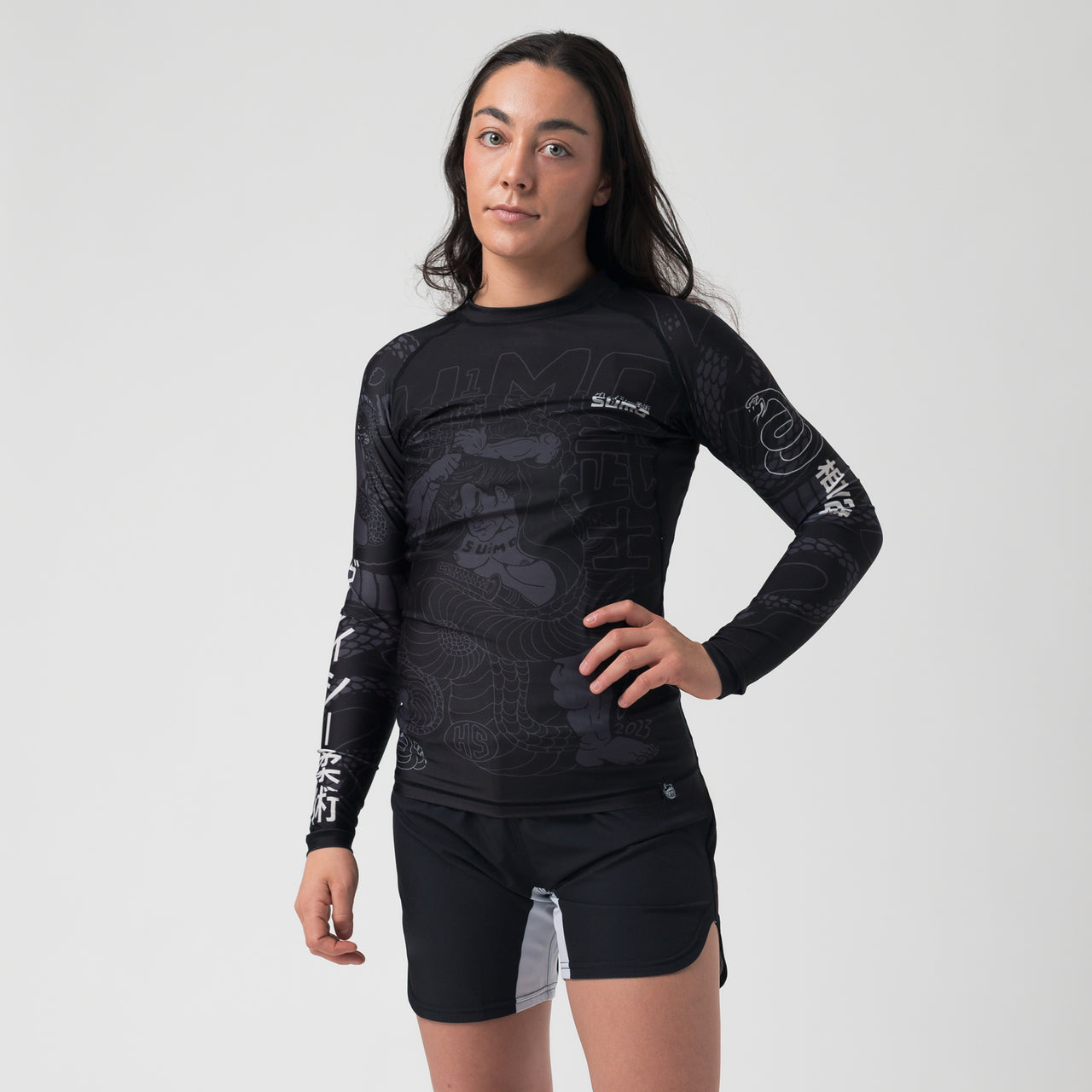 Half Sumo "Black Mamba"  Long Sleeve Women's Rash Guard