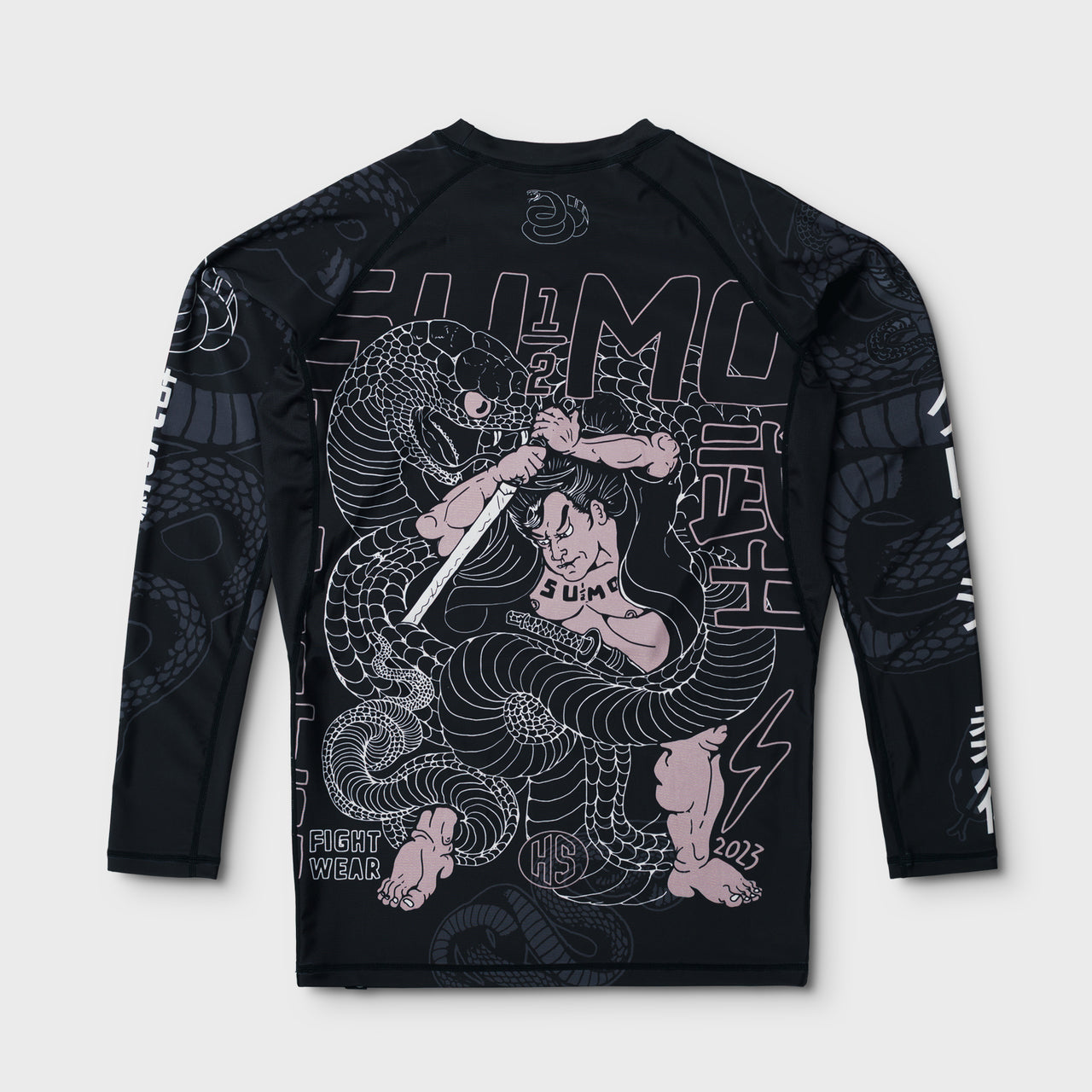 Half Sumo "Black Mamba" Long Sleeve Rash Guard