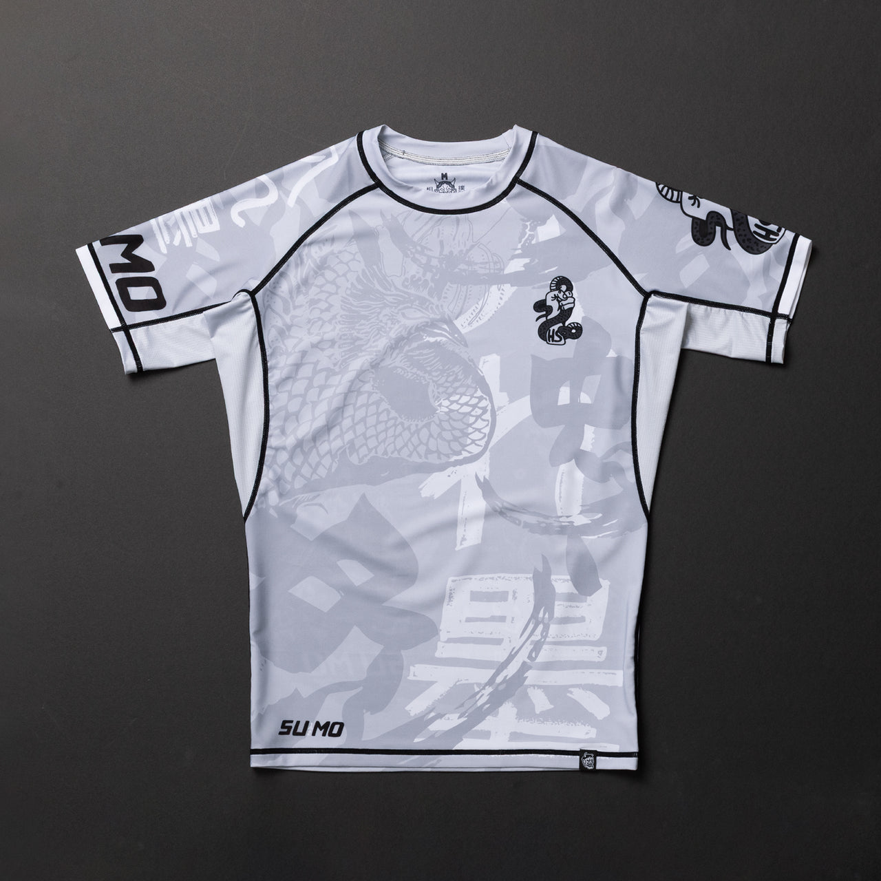 Half Sumo "HANNYA" Light Grey Short Sleeve Rash Guard