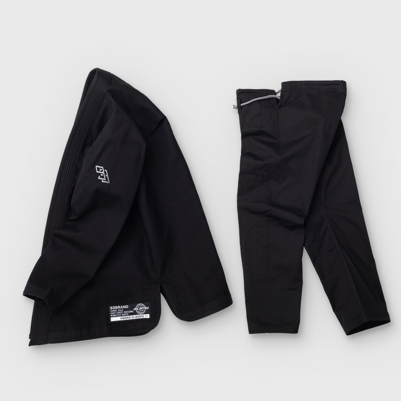 93brand Hooks Classic  BJJ GI - Black