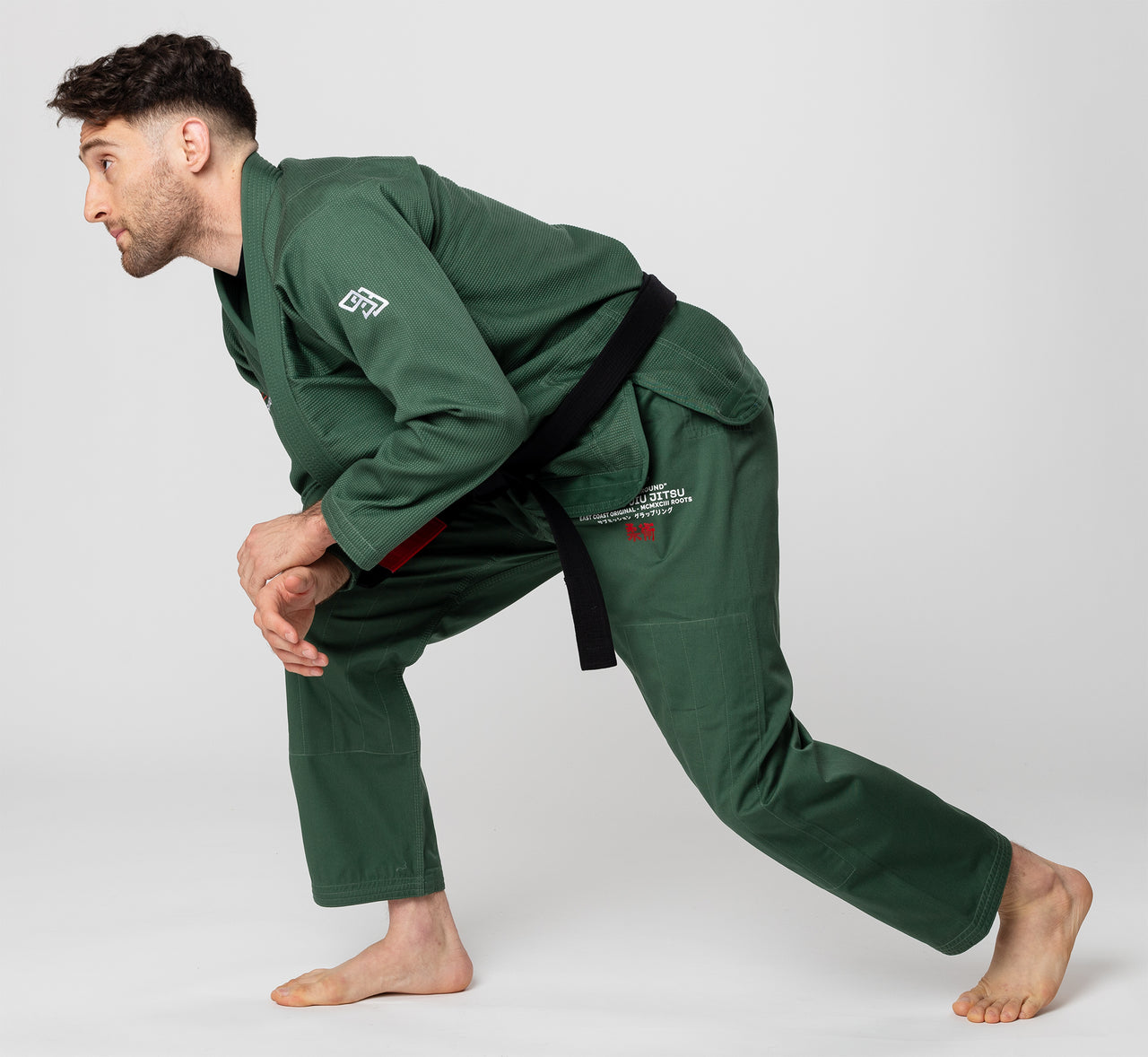 93brand Hooks V6 BJJ Gi - Olive