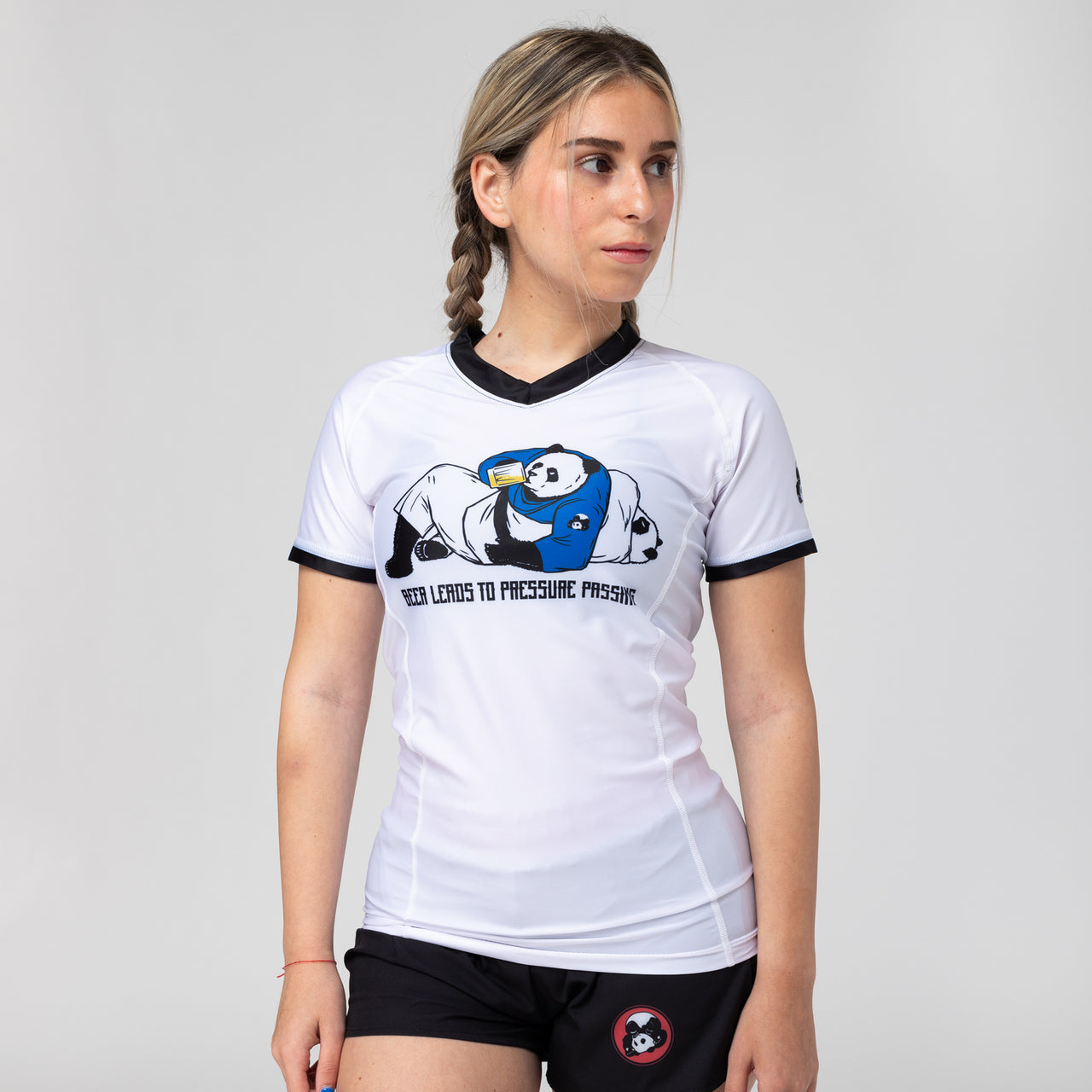 Inverted Gear Beer Panda Women's Rash Guard