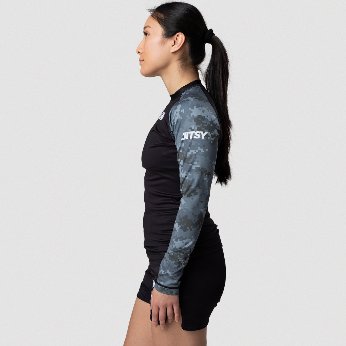 Jitsy Club Arctic Digital Camo Women's Rash Guard