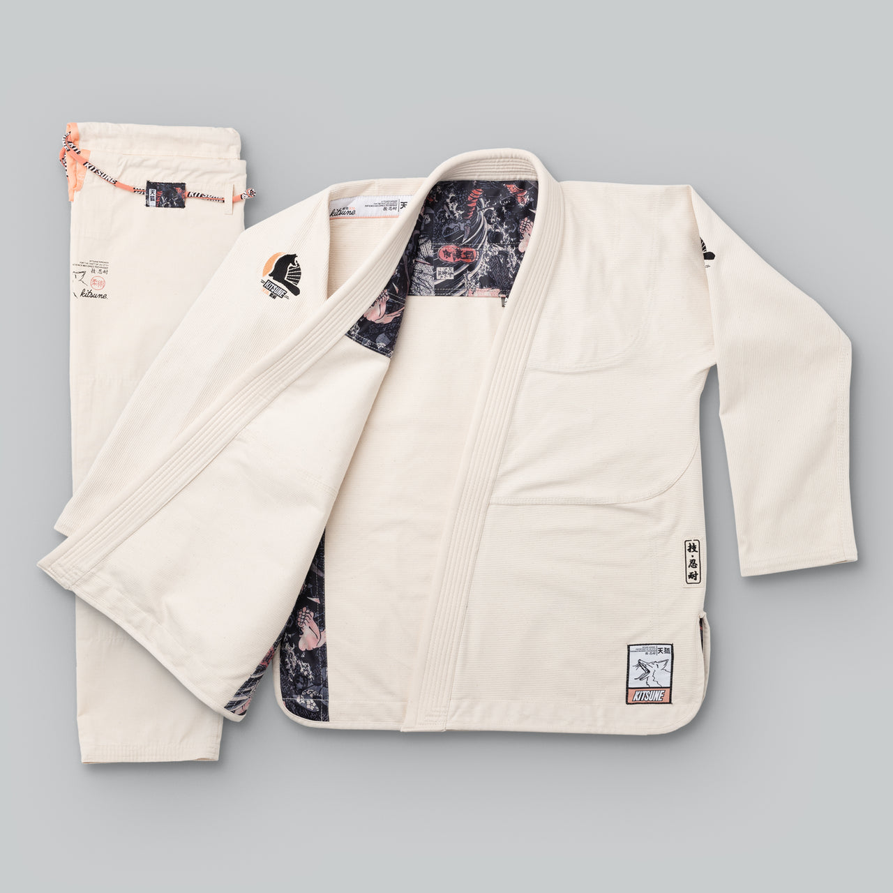 Kitsune "Dragon" BJJ Gi - Unbleached