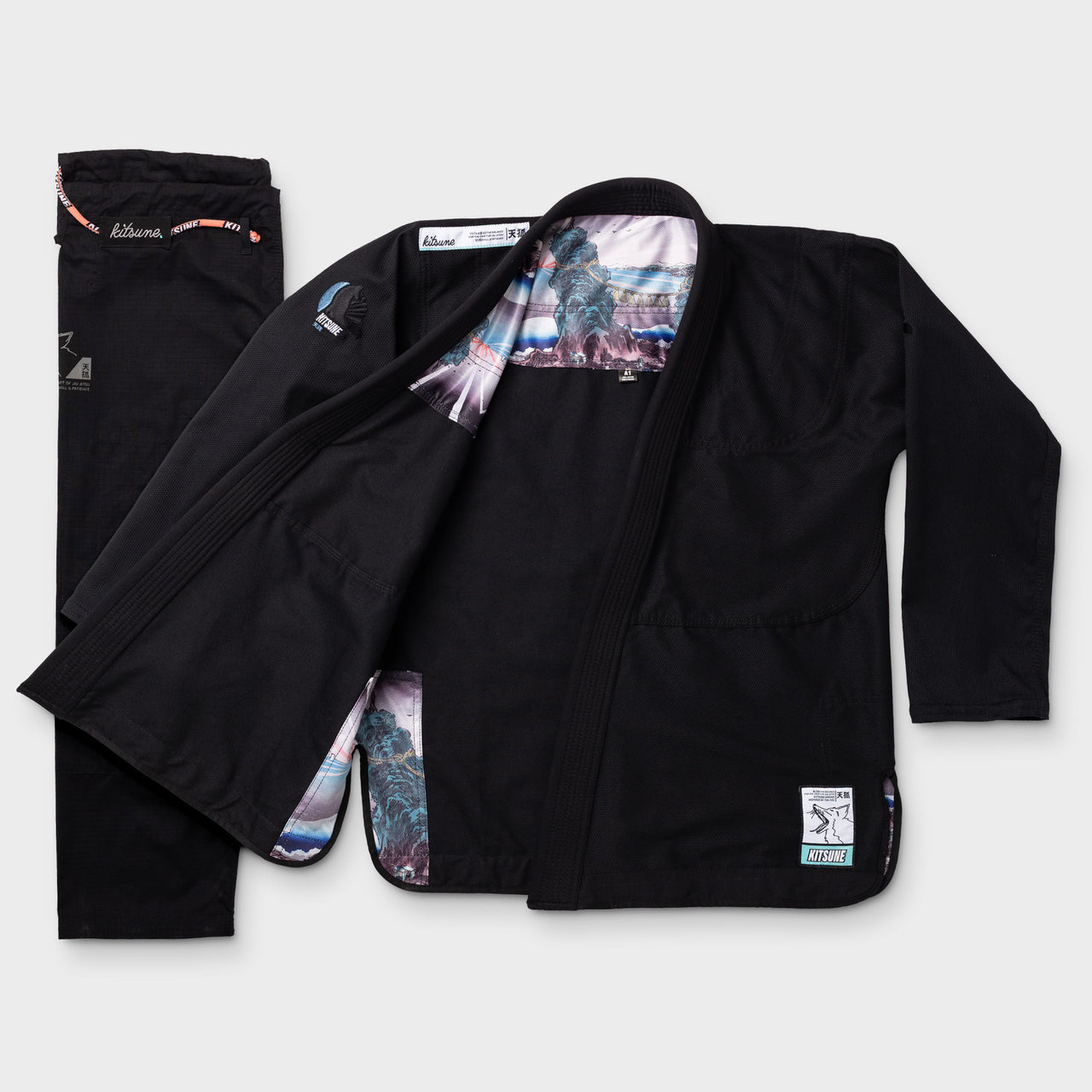 Kitsune "Dawn" BJJ Gi - Black