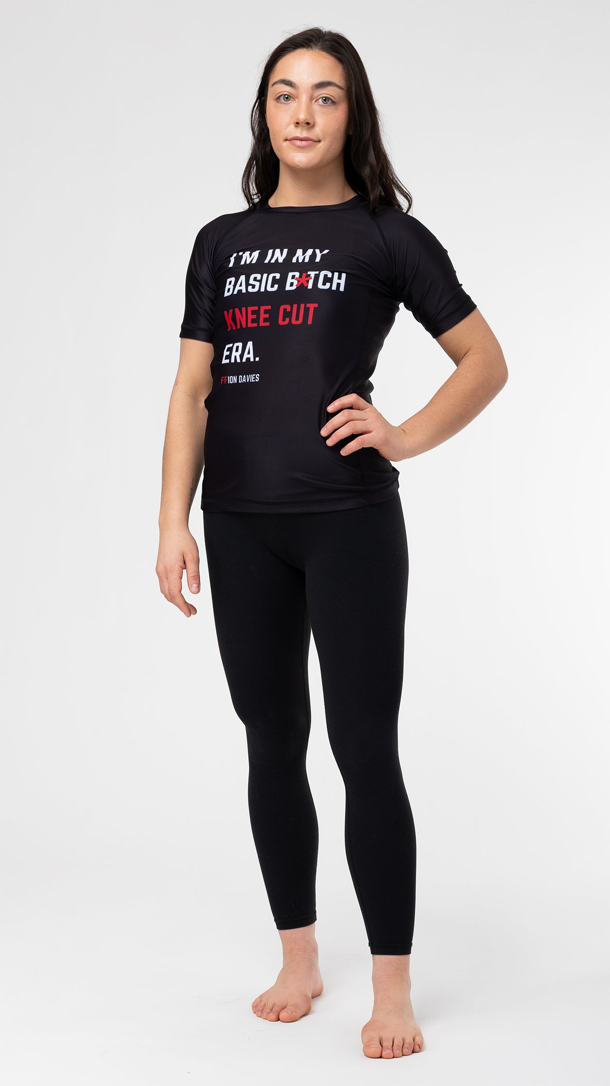 The Jiu Jitsu Company "Basic Bitch Knee Cut" Short Sleeve Women's Rash Guard