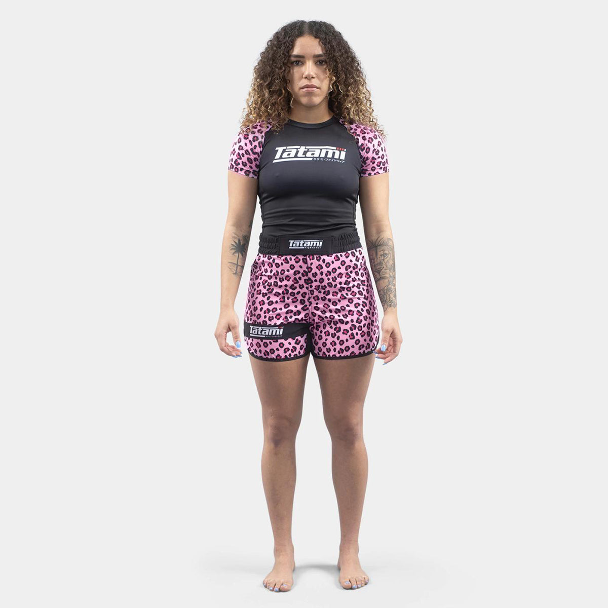 Tatami "Recharge" Women's Fight Shorts - Leopard Pink