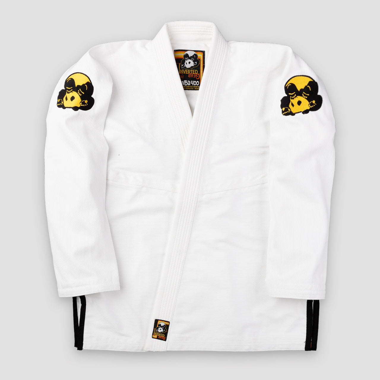 Inverted Gear Panda 400 White Women's BJJ Gi - Gold Panda