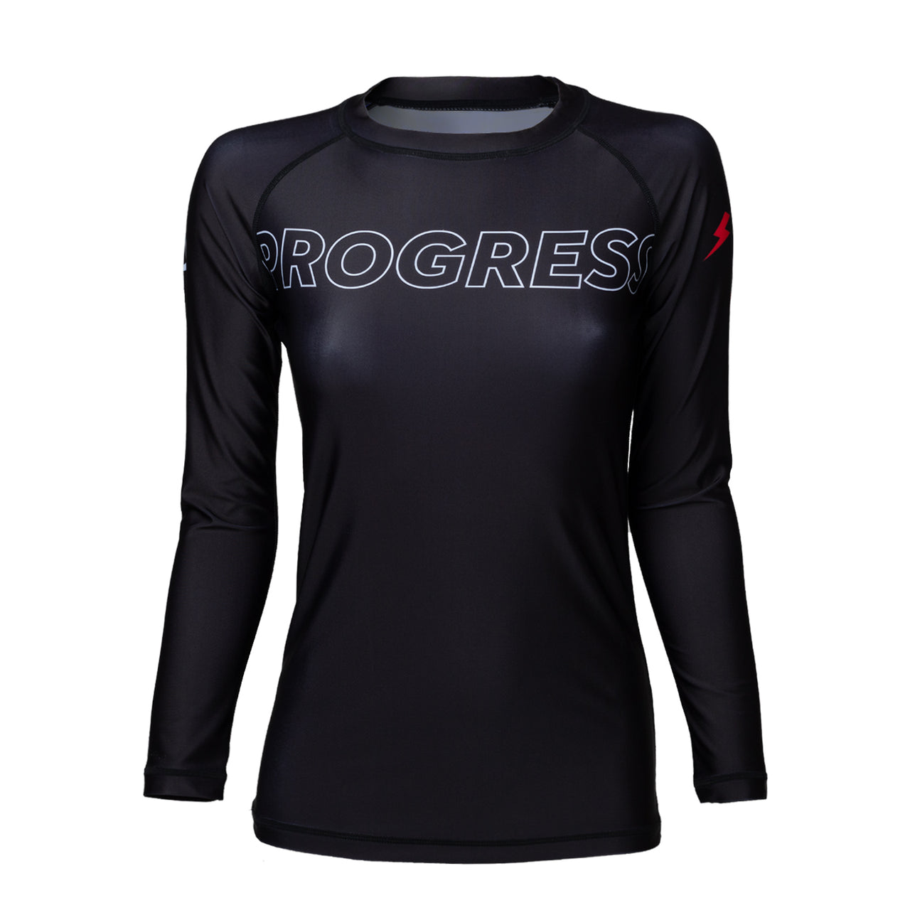 Progress "Panther" Long Sleeve Women's Rash Guard  - Black