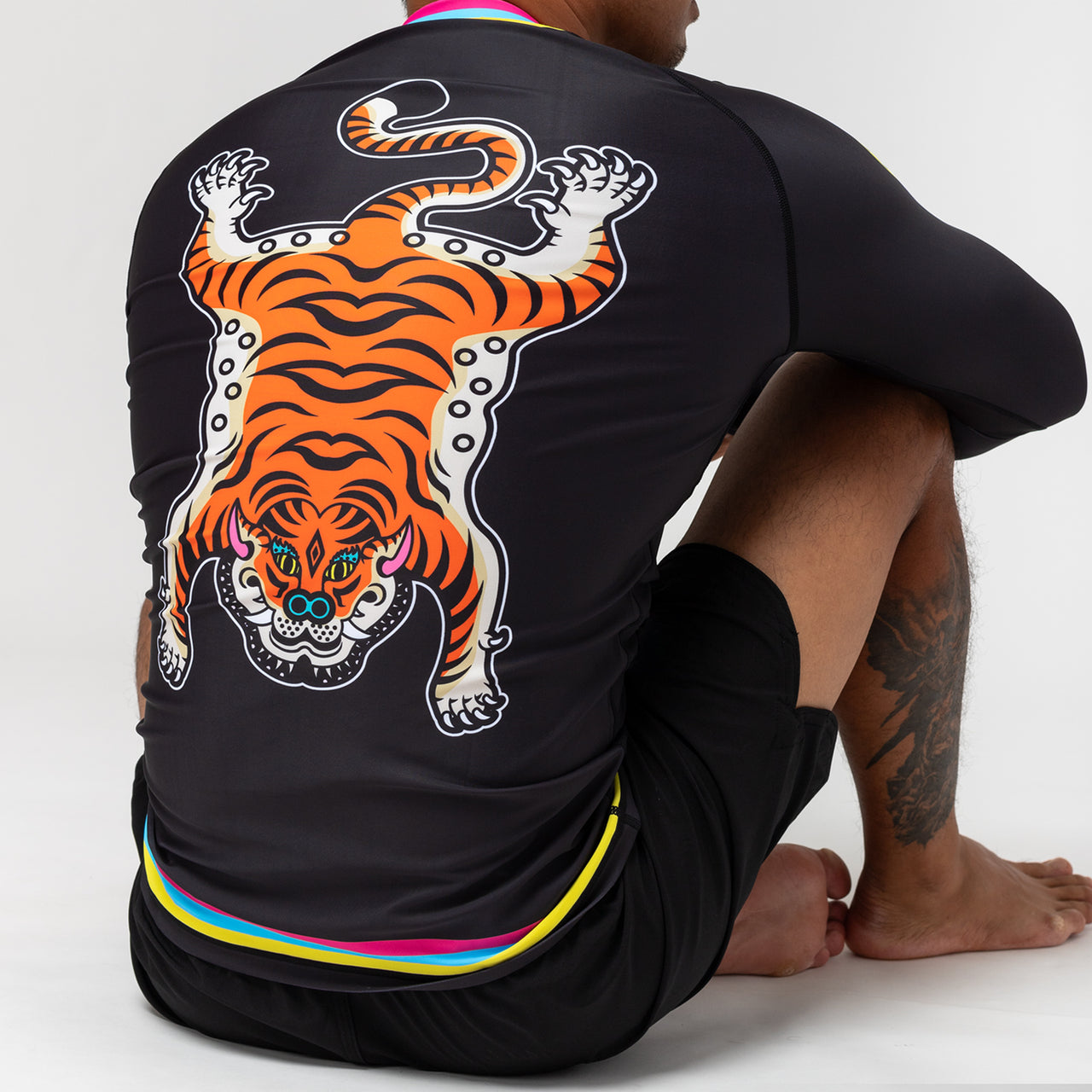 PARRY "Tiger" Black Long Sleeve Rash Guard