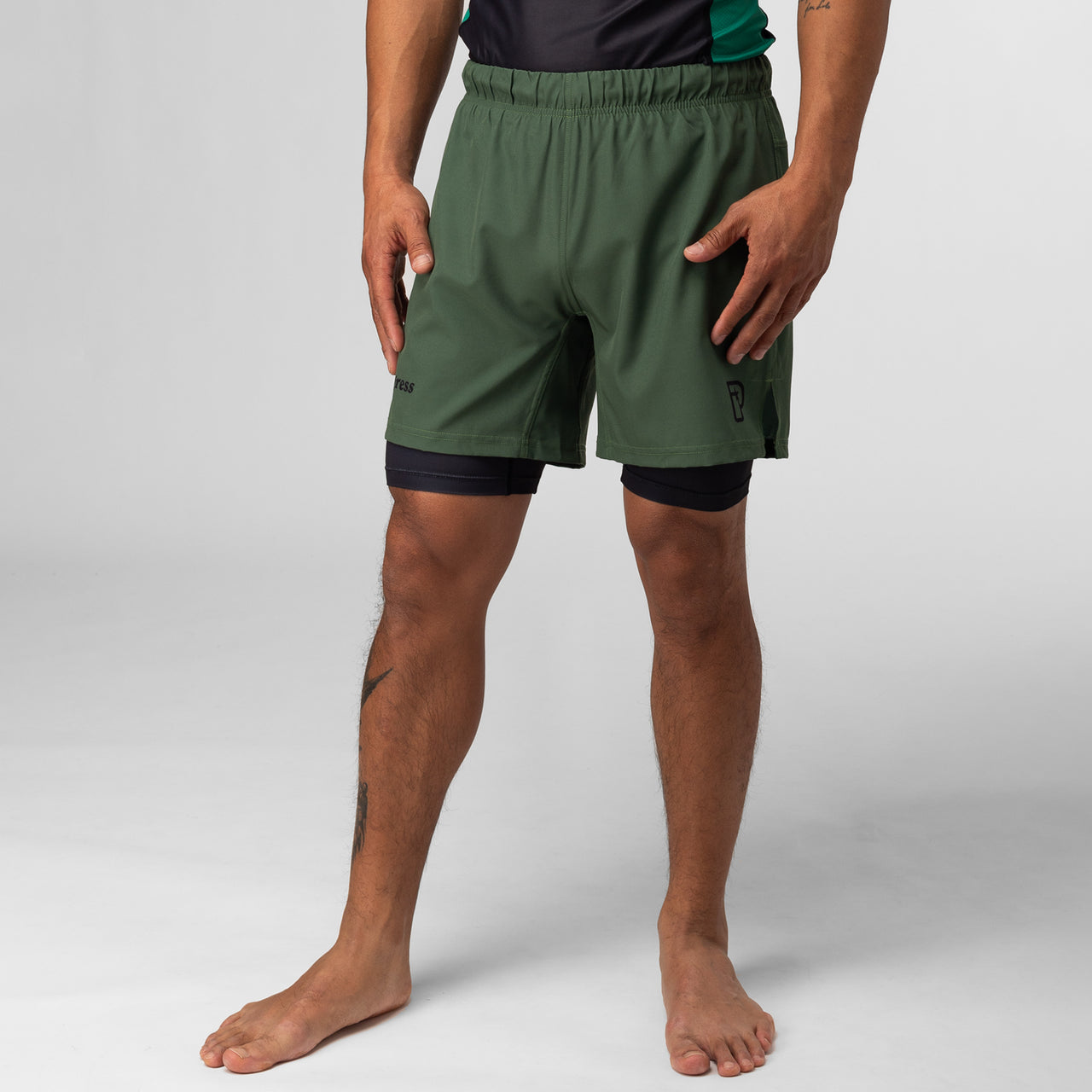 Progress Academy + Hybrid Shorts Khaki